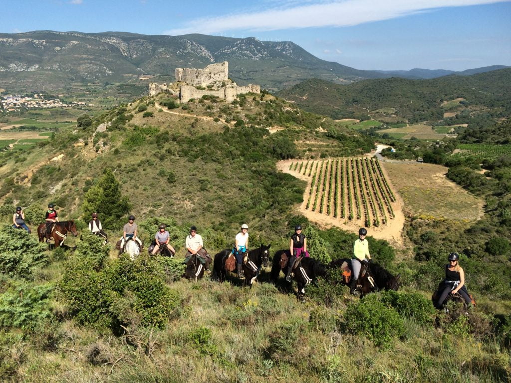 Randonnée cheval mer méditerrannée